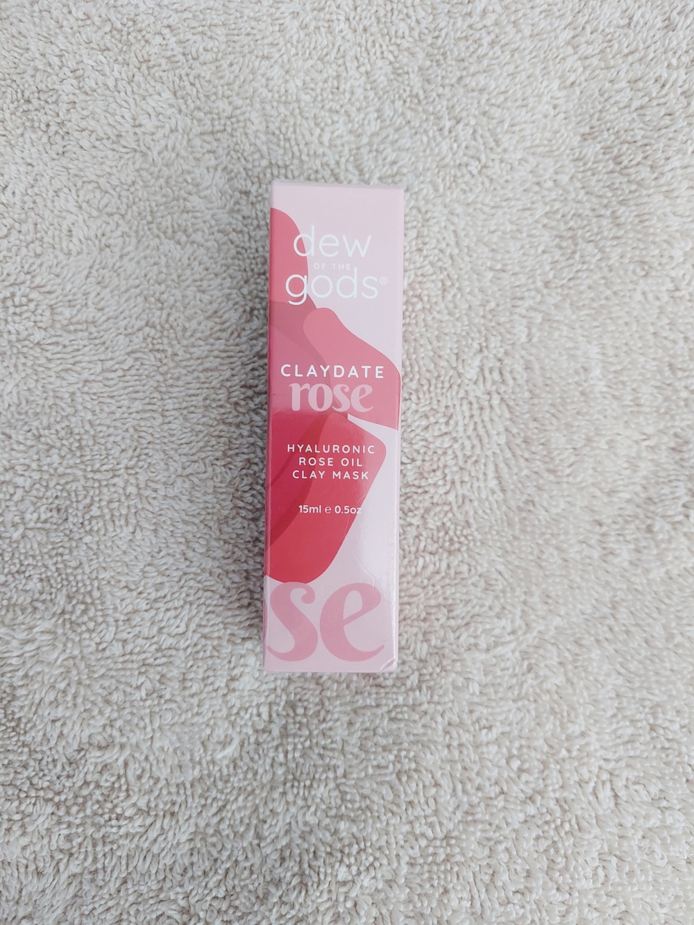 Dew of the Gods Claydate Rose Hyaluronic Oil Clay Mask 15ml NWT Facial Treatment
